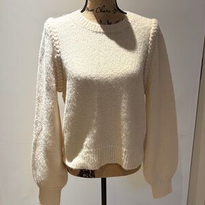 French Connection Cream Crew Neck Sweater